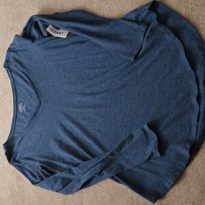 Old Navy Women's Blue Long Sleeve Tee NWT